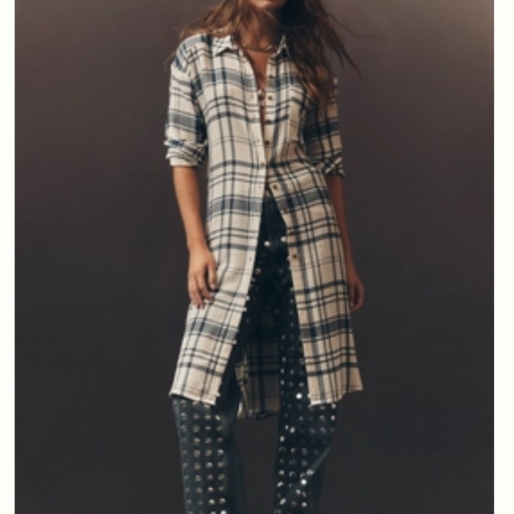Pilcro Anthropologie Ready For Fsll Trendy L long shirt or shirt dress NWT